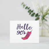 Hallo 90s mobieltje briefkaart (Staand voorkant)