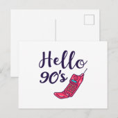 Hallo 90s mobieltje briefkaart (Voorkant / Achterkant)