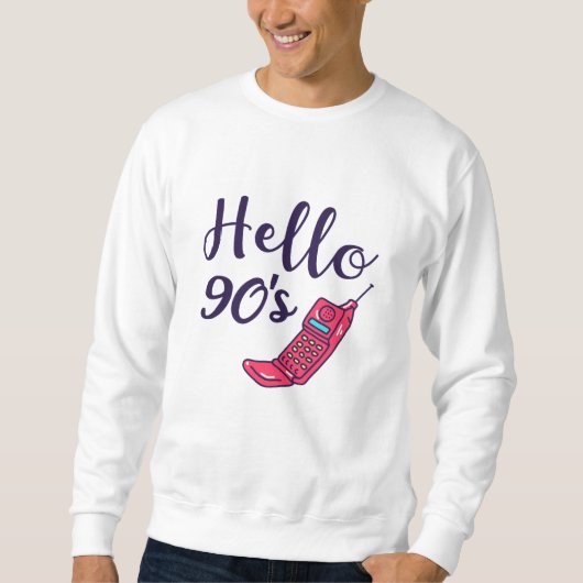 Hallo 90s mobieltje trui (Voorkant)
