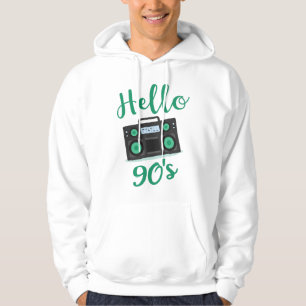 hallo 90s radiocassetrecorder hoodie