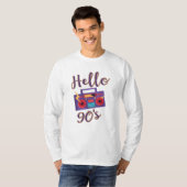hallo 90s radiocassetrecorder t-shirt (Voorkant volledig)