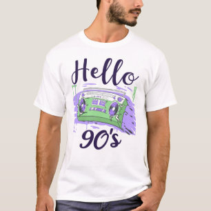 hallo 90s radiocassetrecorder t-shirt