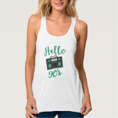 hallo 90s radiocassetrecorder tanktop (Voorkant)