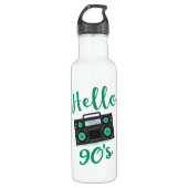 hallo 90s radiocassetrecorder waterfles  (Voorkant)