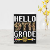 Hallo 9e klas leraar jongens meisjes terug naar sc kaart (Gele Bloem)