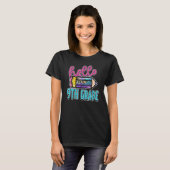 Hallo 9e klas potlood luipaard terug naar school t-shirt (Voorkant volledig)