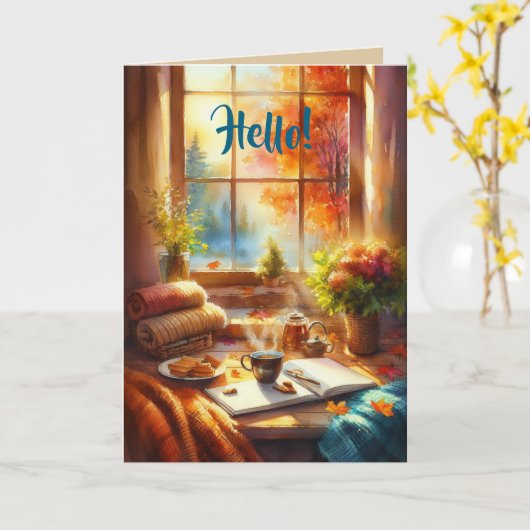 Hallo A. DENKEN AAN JOU KAART (Gele Bloem)