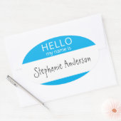 Hallo Aangepast Mijn naam is Sticker Badge (Envelop)