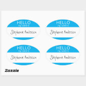 Hallo Aangepast Mijn naam is Sticker Badge (Vel)
