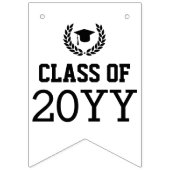 Hallo Aangepast Modern Afstuderen Photo Afstuderen Vlaggetjes (Eerste vlag)