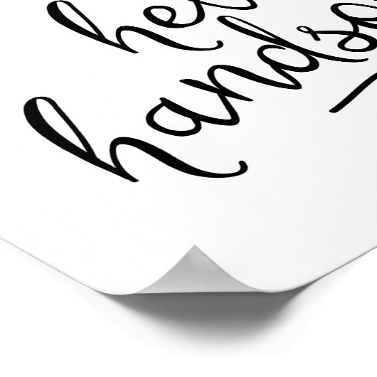 hallo Aangepaste afdruk Poster (Hoek)