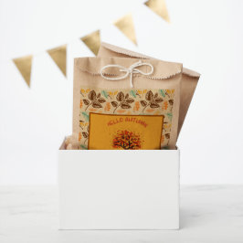 Hallo Aangepaste "herfst" kleurrijke herfstbladere Bedankzakje