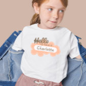 Hallo Aangepaste naam ~ Mijn naam Eerste schooldag T-shirt