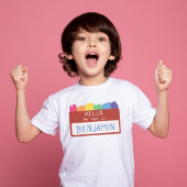 Hallo Aangepaste naam ~ Mijn naam Eerste schooldag T-shirt