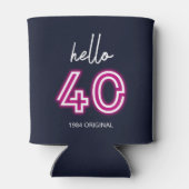 Hallo Aangepaste Neon Blikjeskoeler (Achterkant)