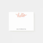 Hallo Aangepaste Post-it® notes belettering (Sinaa (Voorkant)