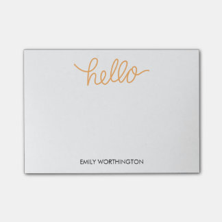 hallo Aangepaste Post-it® notes (geel)