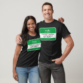 Hallo... ***AANGEPASTE TEKST*** naam tag T-shirt (Unisex)