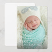 hallo Aankondiging geboorte (Voorkant / Achterkant)