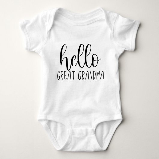 hallo aankondiging grootmoeder zwangerschap romper (Voorkant)