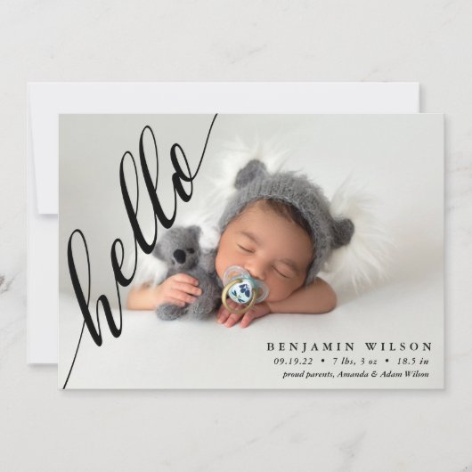 hallo Aankondiging van de geboorte van de Moderne  (Voorkant)