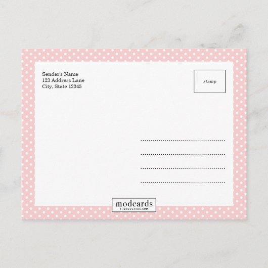 hallo Aankondiging van moderne geboorte (Achterkant)