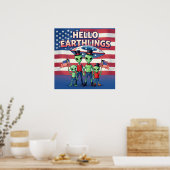 Hallo Aardbewoners Poster (Keuken)