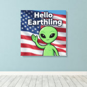 Hallo Aardsling Canvas Afdruk (Insitu (Houten vloer))