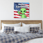 Hallo Aardsling  Canvas Afdruk (Insitu (Slaapkamer))