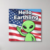 Hallo Aardsling  Canvas Afdruk (Voorkant)