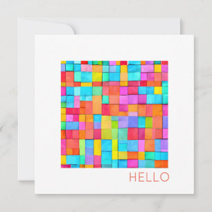 HALLO Abstracte Kunst Modern Kleurrijk Happy Fun