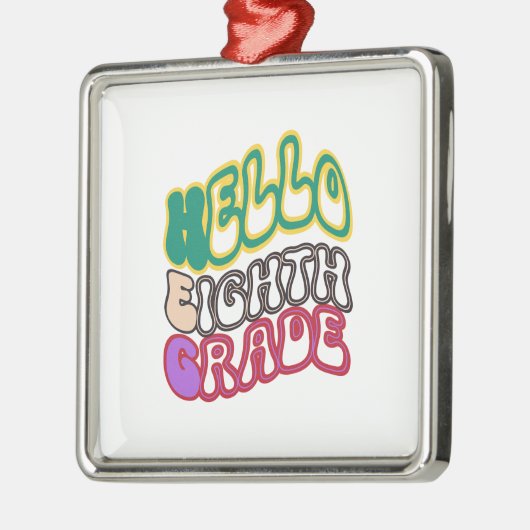 hallo achtste graad metalen ornament (Links)