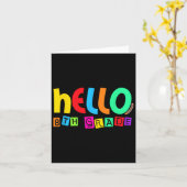 Hallo Achtste leerjaar terug naar school voor stud Kaart (Gele Bloem)