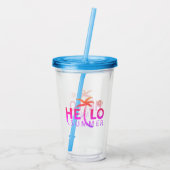 hallo acryl drinkbeker (Achterkant)