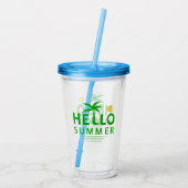 hallo acryl drinkbeker (Achterkant)