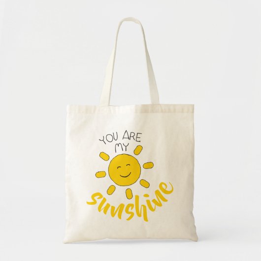 Hallo Afbeelding Geel Hand getrokken Sun Tote Bag (Voorkant)