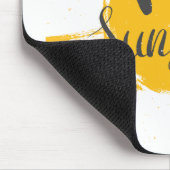 Hallo Afbeelding Geel HandDrawn Sun Muismat (Hoek)