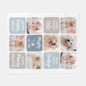 Hallo Afbeelding Pet Dog Memorial Favoriet Fleece Deken (Voorkant (Horizontaal))