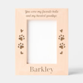 Hallo Afbeelding Pet Memorial Favoriet Gegraveerde Lijstjes (Voorkant)