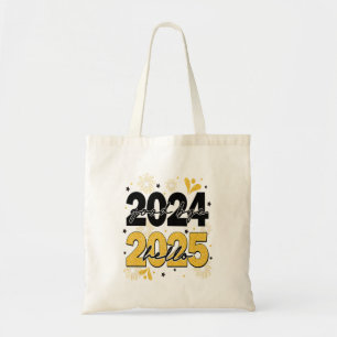 Hallo Afscheid 2024 2025 Vuurwerk Gelukkig Nieuwja Tote Bag
