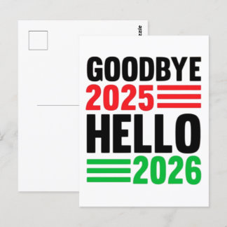 Hallo Afscheid 2025 2026 – Een frisse ster vieren Briefkaart
