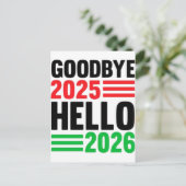 Hallo Afscheid 2025 2026 – Een frisse ster vieren Feestdagenkaart (Staand voorkant)