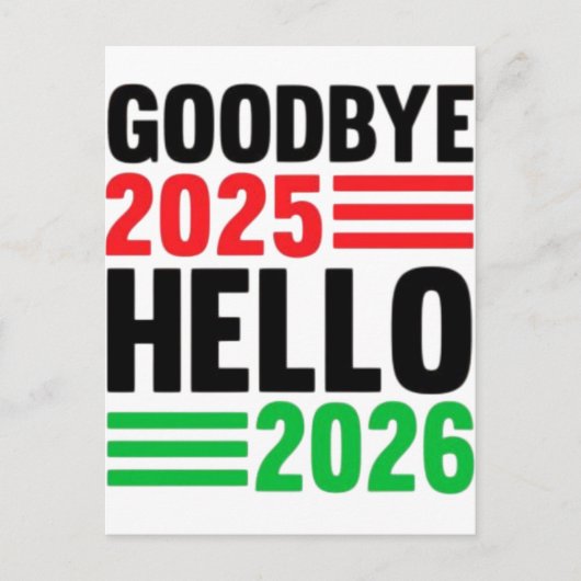 Hallo Afscheid 2025 2026 – Een frisse ster vieren Feestdagenkaart (Voorkant)