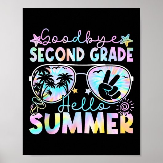 Hallo Afscheid 2e klas Poster (Voorkant)