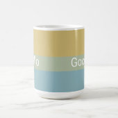 Hallo Afscheid Khaki kleurenpalet Minimal Classy Koffiemok (Center)