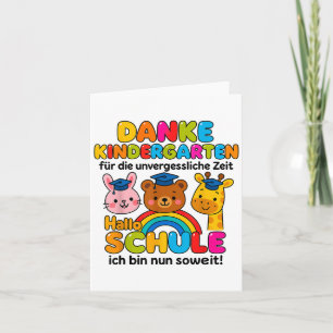 Hallo Afscheid kleuterschool Kaart