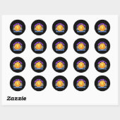 Hallo Afscheid kleuterschool Ronde Sticker (Vel)