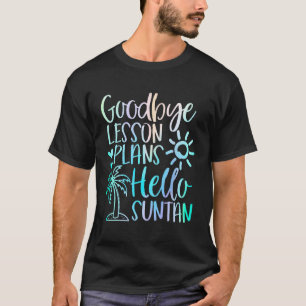 Hallo Afscheid Lessenplannen T-shirt