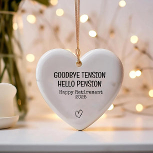 Hallo Afscheid Tension Keramisch Ornament