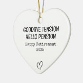 Hallo Afscheid Tension Keramisch Ornament (Links)